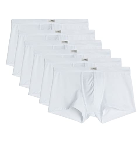 Intimitaly Liabel® 6er Pack | Boxershorts für Herren | Unterhosen Männer | Baumwolle | Weiß | farbige Unterwäsche für Herren M von Intimitaly