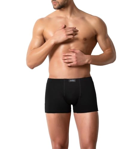 Liabel Herren-Boxershorts aus 100% Baumwolle (6er Pack) Set aus Herren-Unterhosen aus weißer und farbiger Baumwolle, Unterwäsche LB100, sortiert, XL von Intimitaly
