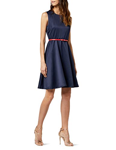Intimuse Damen, ärmelloses Cocktail Kleid, Blau (Navy 018), 44 von iNTiMUSe