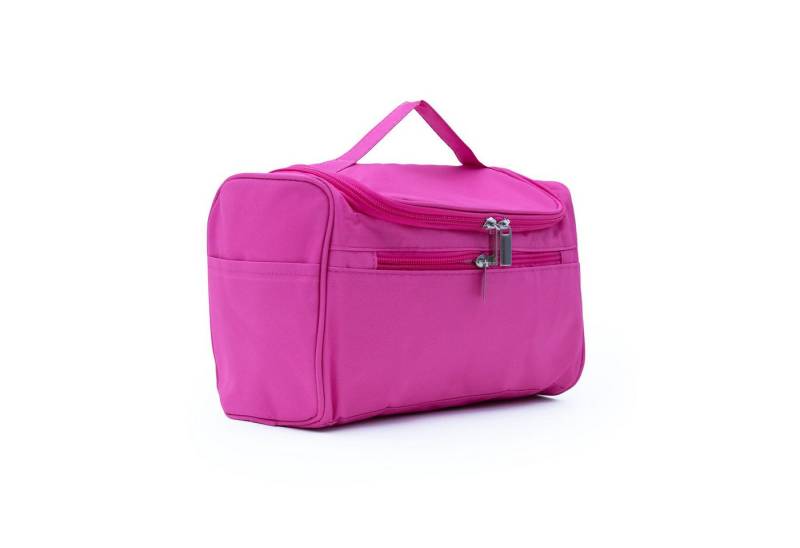 Intirilife Kosmetiktasche (Tragbare Kosmetiktasche in PINK), Koffer Kulturbeutel mit Tragegriff von Intirilife