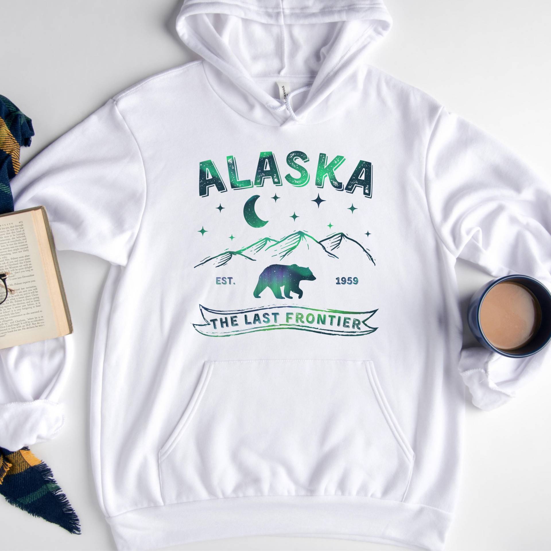 Alaska Hoodie Für Frauen, Nordlicht Hoodies, State Shirts, Frauen Wanderhemden, Shirts Sie, Nordlichter von IntoThePinesDesign