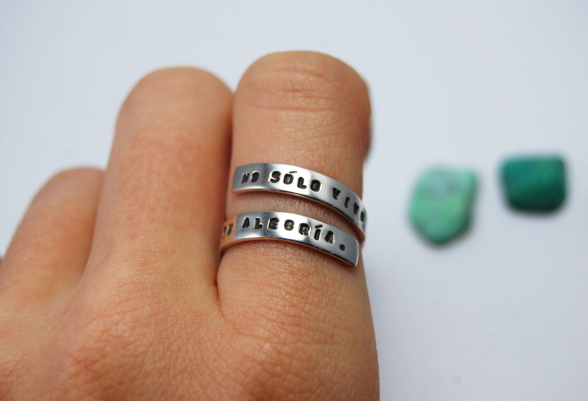 Verstellbar Ring - Handgemachter Silber Schmuck Mit Gravur Zitat Mantra Daten Songtexte Geschenke Für Sie Mutter Frau Freund Verstellbar Ring - Handgemachter Silber Schmuck Mit Gravur Zitat Mantra Daten Songtexte Geschenke Für Sie Mutter Frau Freund von IntoTheWanderness