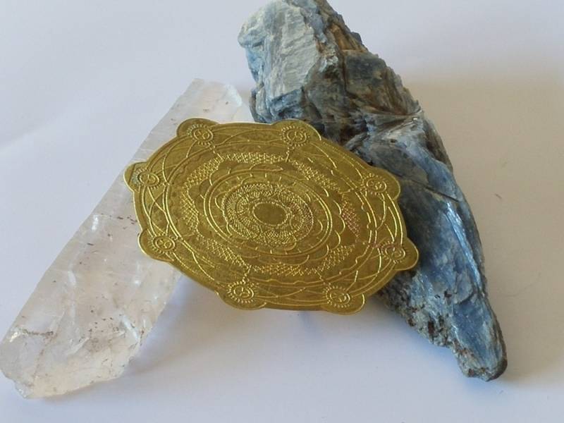 Heilige Sonne Messing Gürtelschnalle, Geometrie Original Designte Gürtelschnallen von IntrinsicElementz