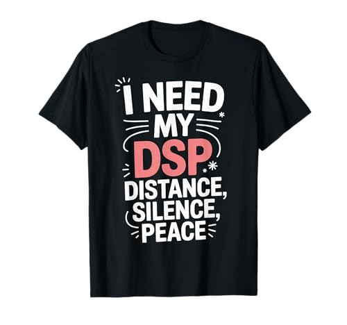Distance Silence Peace Introvert Girl Introverts Self Care T-Shirt von Introvert Apparel