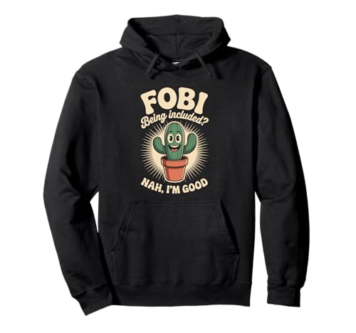 Lustiger Kaktus Spruch Nah I'm Good Introvertiert Humor Frauen Männer Pullover Hoodie von Introvert Meme Lovers Plant Desert Succulent Fans