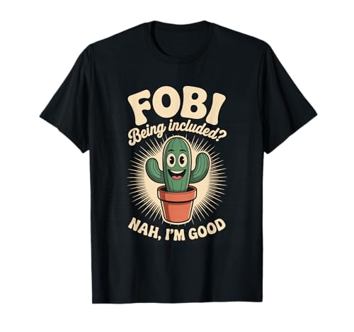 Lustiger Kaktus Spruch Nah I'm Good Introvertiert Humor Frauen Männer T-Shirt von Introvert Meme Lovers Plant Desert Succulent Fans