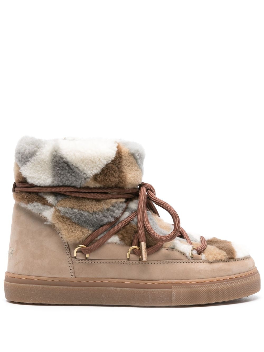 Inuikii Stiefeletten mit Shearling - Nude von Inuikii