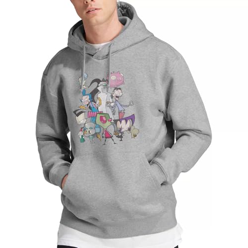 Invader Zim Unisex Group Shot Hoddie Kapuzenpullover, Athletic Heather, L Invader Zim Unisex Group Shot Hoddie Kapuzenpullover, Athletic Heather, L von Invader Zim