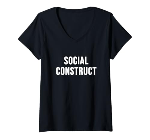 Damen Soziales Konstrukt T-Shirt mit V-Ausschnitt Damen Soziales Konstrukt T-Shirt mit V-Ausschnitt von Invented