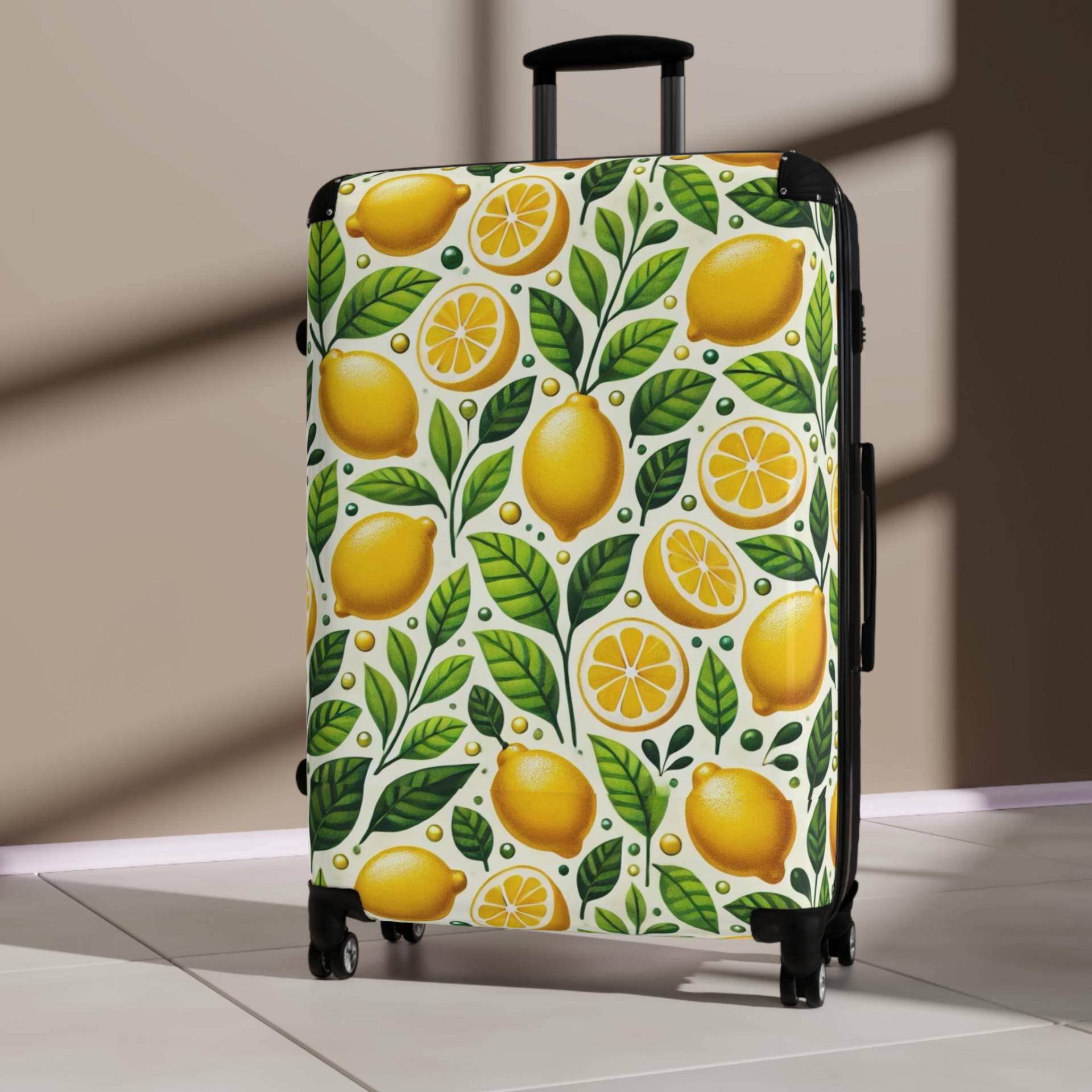 Lemon Travel Suitcase, Stylish Luggage, Perfect For Summer Trips, Trendy Vacation Accessory & Gift Travelers, Unique Baggage Lemon Travel Suitcase, Stylish Luggage, Perfect For Summer Trips, Trendy Vacation Accessory & Gift Travelers, Unique Baggage von InventoryDE