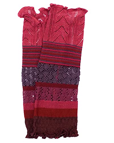 Invero, Merino Armstulpen "Ruby" Mehrfarbig, 100% Wolle (Beere) von Invero