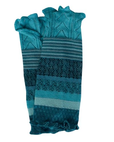 Invero, Merino Armstulpen Ruby Mehrfarbig, 100% Wolle (Türkis) von Invero