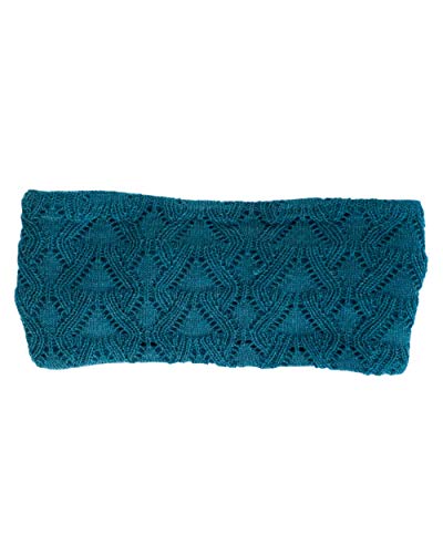 Invero, Merino Stirnband Marie, 100% Wolle (Petrol) von Invero