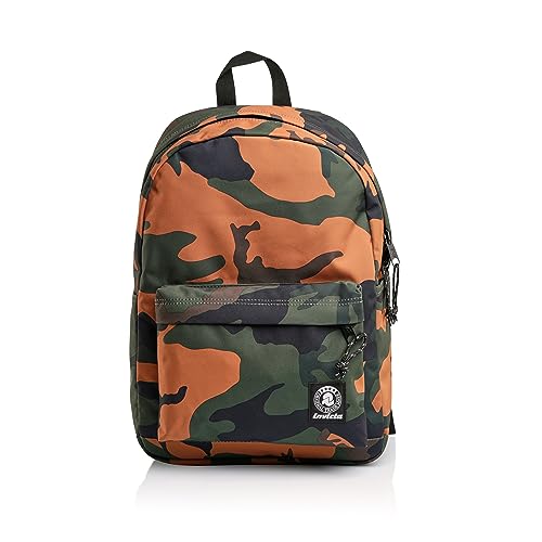 Invicta CARLSON Fantasy, Rucksack aus nachhaltigem Stoff, Geräumige Schultasche für Teenager, Mädchen und Jungen, für Uni, Sport & Freizeit, mit Laptopfach, italienisches Design, camouflage von Invicta