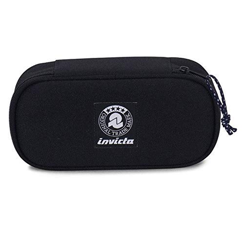 Federmäppchen Invicta LIP XL Pencil Bag Plain (JET BLACK), Jet Blue von Invicta