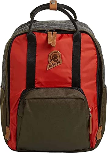Invicta Rucksack, SHYLLA, aus nachhaltigen Materialien, Praktischer Rucksack für Reise, Freizeit, Ausflüge; Uni, Büro , mit Laptopfach bis 13'' , Tagesrucksack, Handtasche; rot/braun von Invicta