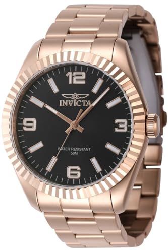 Invicta Specialty 47461 Herren Uhr - Wasserdicht - Analog - Quarzuhrwerk - Edelstahl mit schwarzen zifferblat - 43mm Invicta Specialty 47461 Herren Uhr - Wasserdicht - Analog - Quarzuhrwerk - Edelstahl mit schwarzen zifferblat - 43mm von Invicta