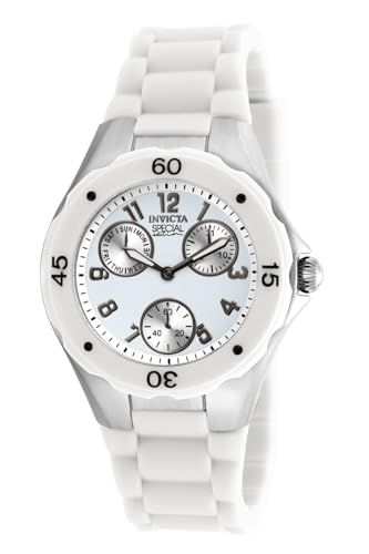 Invicta 18786 – Armbanduhr Damen, Armband Silikon Farbe weiß von Invicta