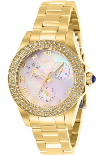Invicta 28481 Angel Damen Uhr Edelstahl Quarz perlmutt Zifferblat von Invicta