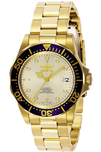 Invicta 9743 Pro Diver Unisex Uhr Edelstahl Automatik Champagnerfarbe Zifferblat von Invicta