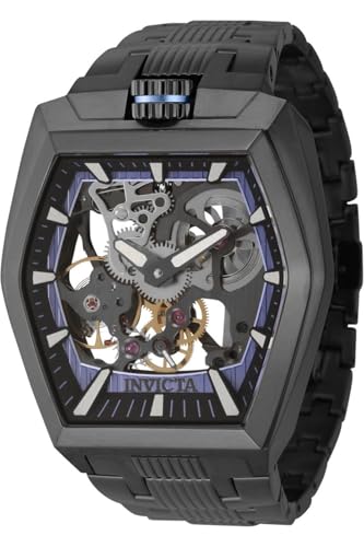 Invicta Akula 44015 Herren Uhr - Wasserdicht - Analog - Mechanischen Uhrwerk - Edelstahl mit schwarzen zifferblat - 48mm von Invicta