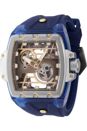 Invicta Anatomic 44266 Automatik Herrenuhr - 55mm, Blau, 54.60, Band von Invicta