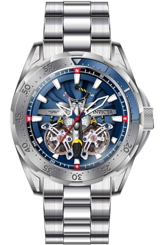 Invicta Aviator 44686 Automatik Herrenuhr - 51mm, Silber, 51.5 von Invicta