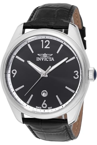 Invicta Celestial 47799 Herren Uhr - Wasserdicht - Analog - Quarzuhrwerk - Edelstahl mit schwarzen zifferblat - 43mm von Invicta