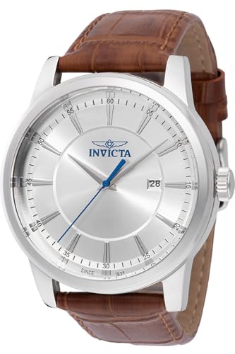 Invicta Celestial 47802 Herren Uhr - Wasserdicht - Analog - Quarzuhrwerk - Edelstahl mit silbernen zifferblat - 43mm von Invicta