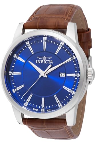 Invicta Celestial 47803 Herren Uhr - Wasserdicht - Analog - Quarzuhrwerk - Edelstahl mit blauen zifferblat - 43mm von Invicta