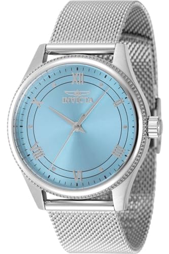 Invicta Celestial 48487 Damen Uhr - Wasserdicht - Analog - Quarzuhrwerk - Edelstahl mit blauen zifferblat - 36mm Invicta Celestial 48487 Damen Uhr - Wasserdicht - Analog - Quarzuhrwerk - Edelstahl mit blauen zifferblat - 36mm von Invicta