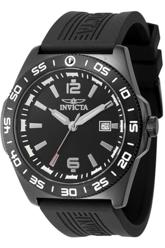 Invicta Coalition Forces 48342 Herren Uhr - Wasserdicht - Analog - Quarzuhrwerk - Edelstahl mit schwarzen zifferblat - 45mm von Invicta