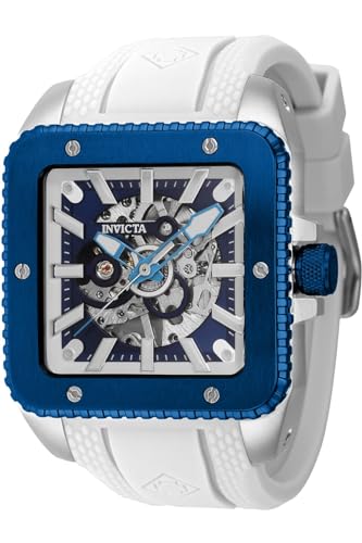 Invicta Cuadro 44007 Mechanische Herrenuhr - 45mm, Silber, 45 von Invicta