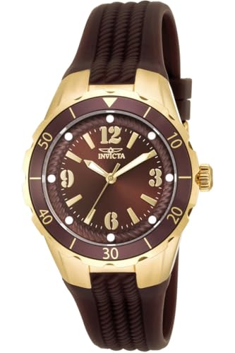 Invicta Damen Analog Quarz Uhr mit Polyurethan Armband 17485 von Invicta
