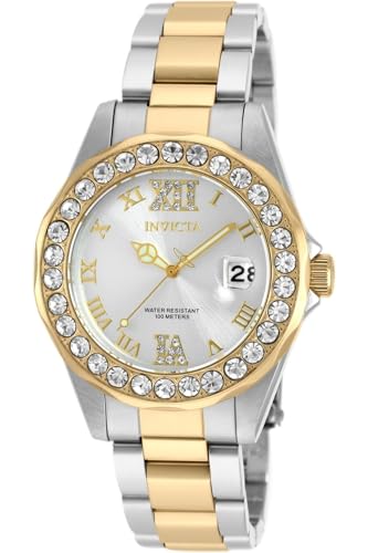 Invicta Damen analog Quarz Uhr mit Edelstahl Armband 20215 von Invicta