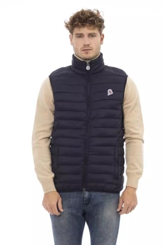 Invicta Gesteppte Kontrast-Patch Herrenmode Herrenweste, Blau, L von Invicta