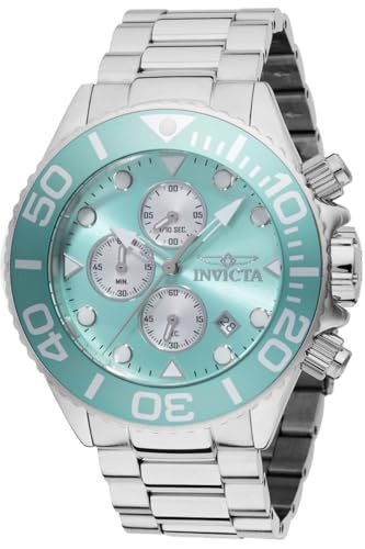 Invicta Grand Diver 48583 Herren Uhr - Wasserdicht - Analog - Quarzuhrwerk - Edelstahl mit blauen zifferblat - 52mm von Invicta
