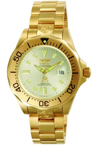 INVICTA Herren Analog Automatik Uhr mit Edelstahl Armband 3051 von Invicta