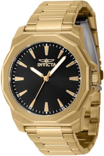 Invicta Herren Analog Quarz Uhr mit Edelstahl Armband 46839 von Invicta