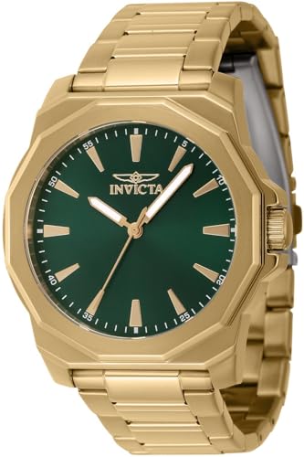 Invicta Herren Analog Quarz Uhr mit Edelstahl Armband 46841 von Invicta