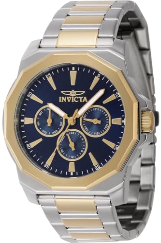 Invicta Herren Analog Quarz Uhr mit Edelstahl Armband 46848 von Invicta