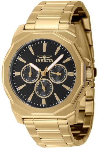 Invicta Herren Analog Quarz Uhr mit Edelstahl Armband 46849 von Invicta