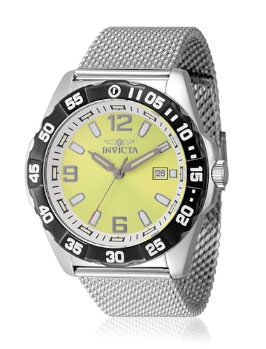 Invicta Herren Analog Quarz Uhr mit Edelstahl Armband 48347 von Invicta
