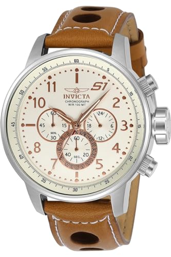 Invicta Herren Analog Quarz Uhr mit Leder Armband 23596 von Invicta