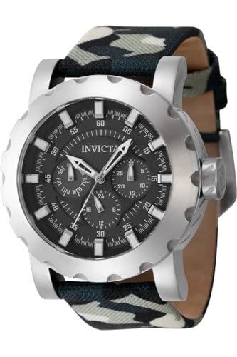 Invicta I-Force 47581 Herren Uhr - Wasserdicht - Analog - Quarzuhrwerk - Edelstahl mit schwarzen zifferblat - 46mm Invicta I-Force 47581 Herren Uhr - Wasserdicht - Analog - Quarzuhrwerk - Edelstahl mit schwarzen zifferblat - 46mm von Invicta