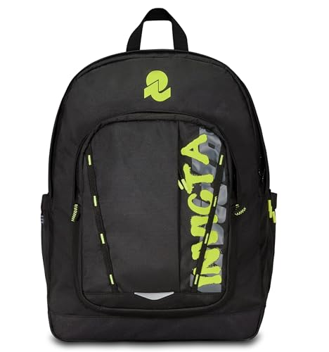 Invicta Jelek Schulranzen, Daypack, Tagesrucksack, Rucksack mit Trinkflaschenfach, Laptopfach, Extra Platz - 38 LT - Unisex, für Schule, Sport und Freizeit, Uni, blau Mädchen Jungen von Invicta