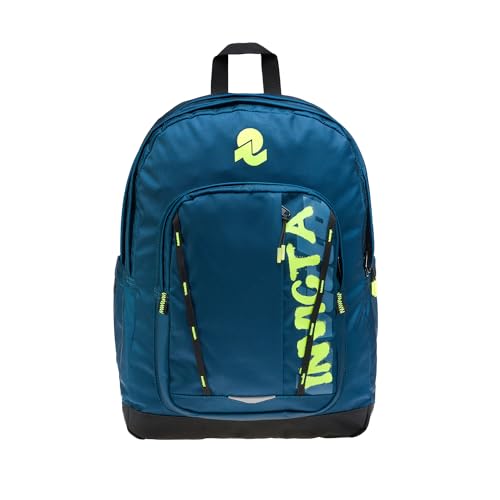 Invicta Jelek Schulranzen, Daypack, Tagesrucksack, Rucksack mit Trinkflaschenfach, Laptopfach, Extra Platz - 38 LT - Unisex, für Schule, Sport und Freizeit, Uni, blau Mädchen Jungen von Invicta