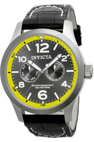 Invicta I-Force 14141 Herren Uhr - Wasserdicht - Analog - Quarzuhrwerk - Edelstahl mit grauen zifferblat - 48mm von Invicta