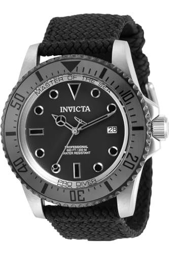 Invicta Pro Diver 31485 Herren Uhr - Wasserdicht - Analog - Automatikuhr - Edelstahl mit grauen zifferblat - 44mm von Invicta