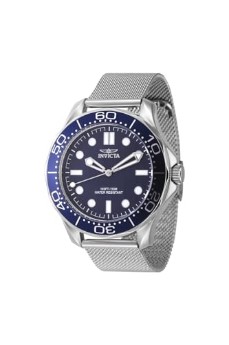 Invicta Pro Diver 45981 Quarz Herrenuhr - 44mm, Silber, 44 von Invicta